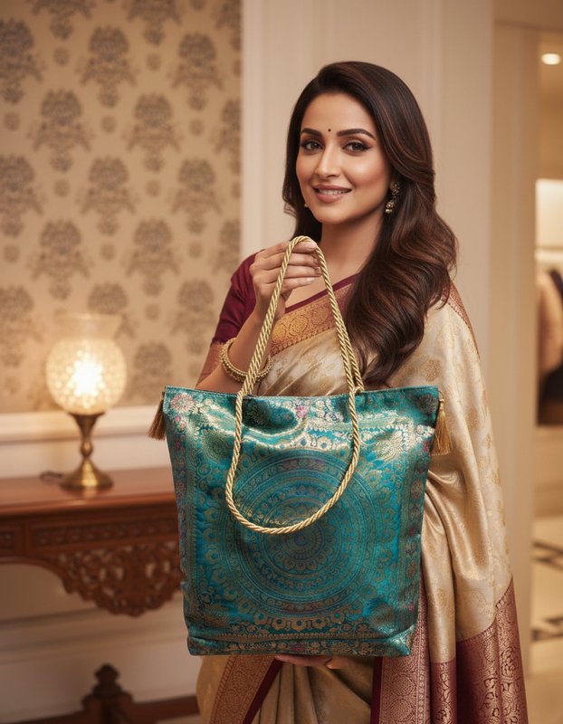 Banarasi bags for gifting purpose — Chic Purses by Abhas Creations