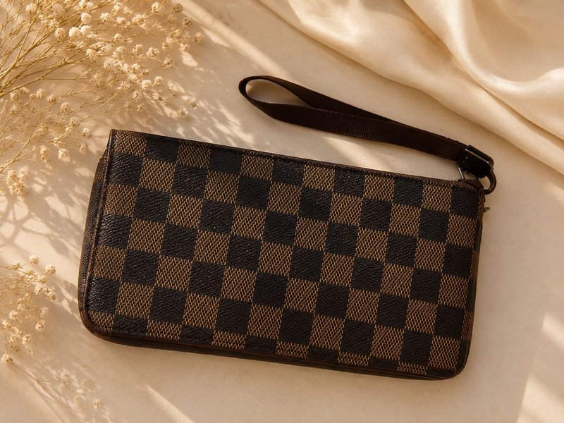 Checkered wallet 6 by 4 inches — Chic Purses by Abhas Creations