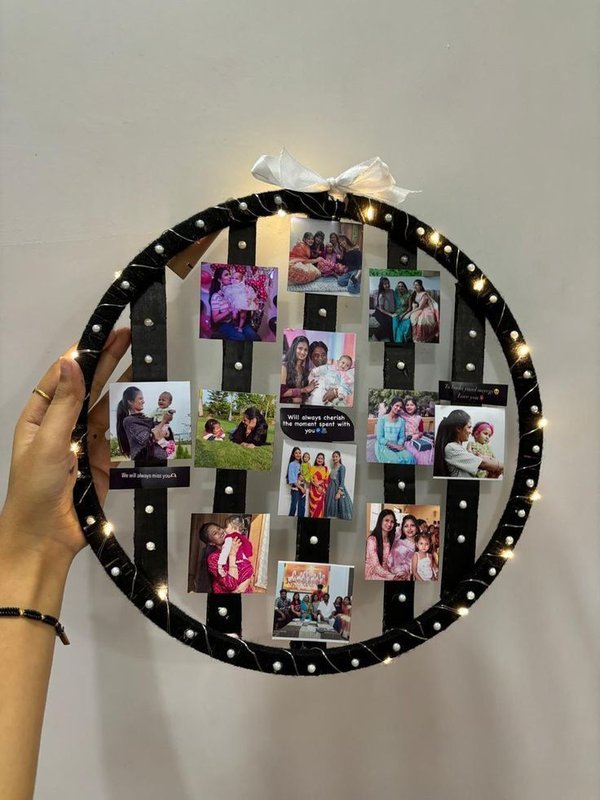 Handmade Photo Collage Hoop Frame — Bhumiverse