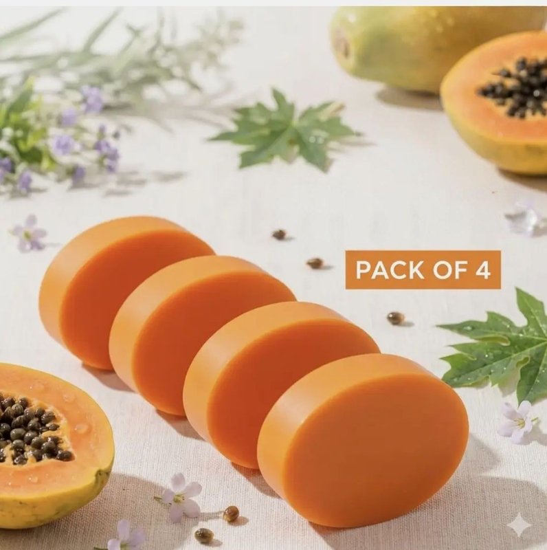 SkinGlow Papaya Soap — Dravya Organic