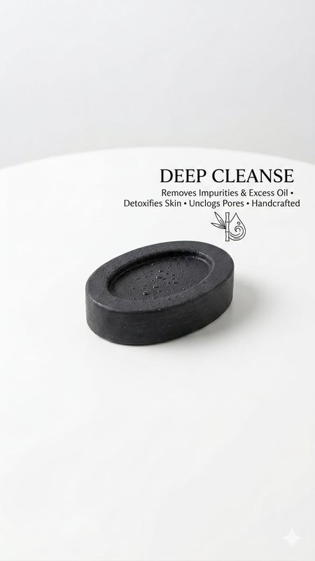 Charcoal soap ( pack of 4) — Dravya Organic