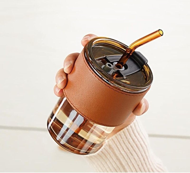 Leather glass sipper — NP Homes