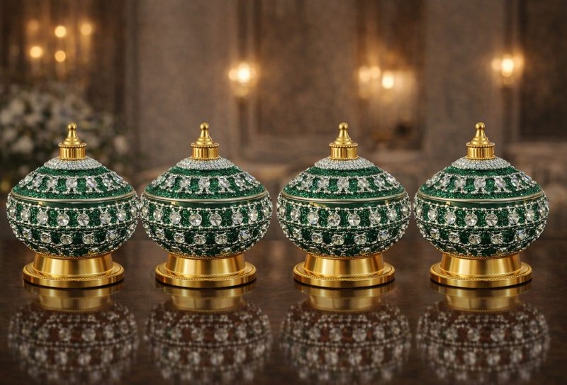 Kumkum Box , Pooja Box,Sindoor box (Pack of 4) — TSS GLOBAL EXIM 
