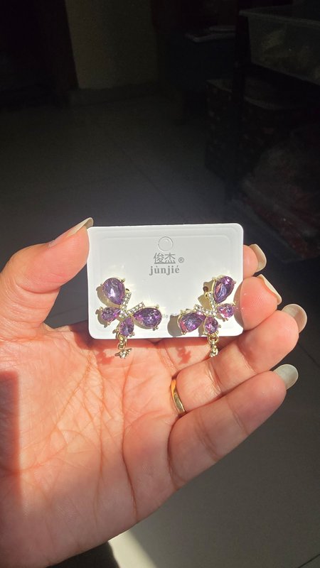 Purple Butterfly Earrings — TheThingzhub