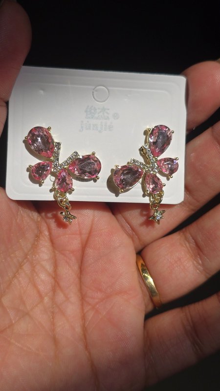 Pink Butterfly Earrings — TheThingzhub