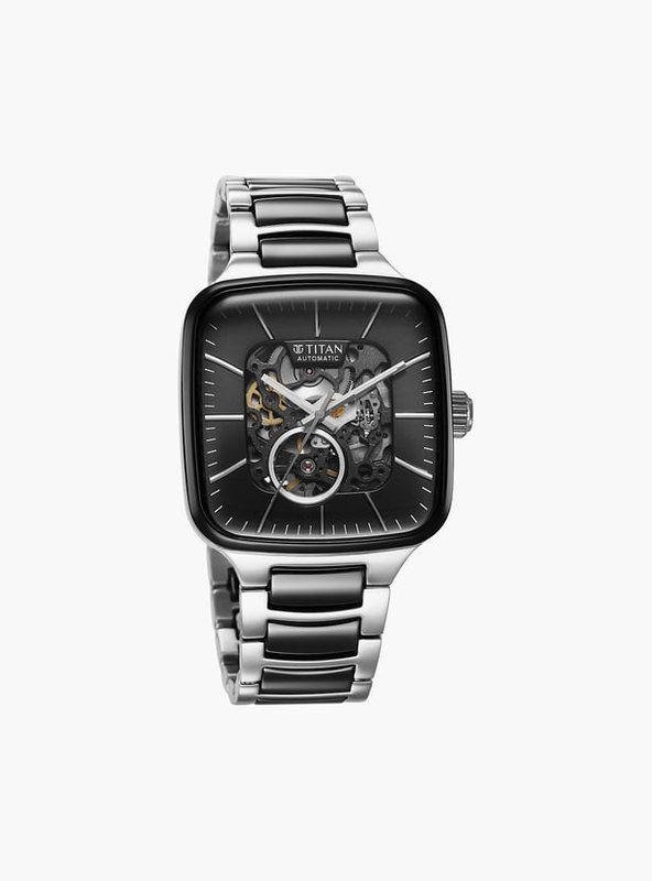 Titan Ceramic Fusion Automatic Black — Archana Fashions