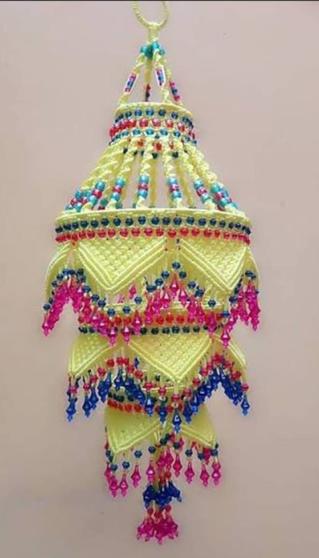 Handmade Macramé Hanging Chandelier ✨ — Laxmiradha Handmade Products
