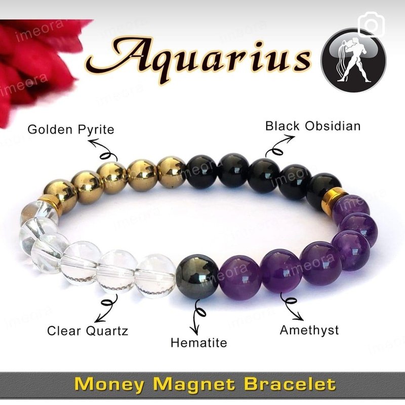 Aquarius Money Magnet Bracelet — Naksh Crystal