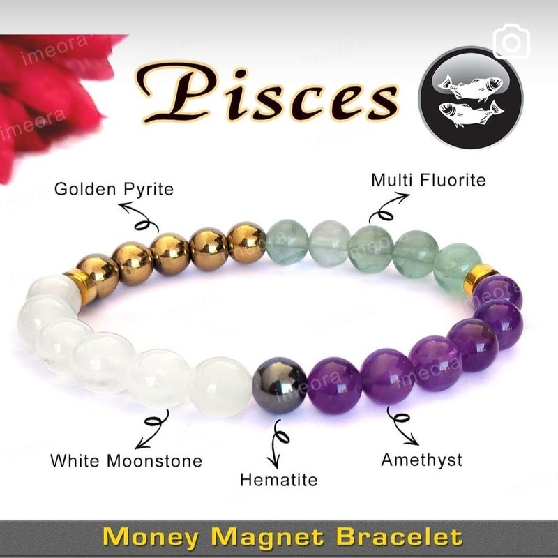 Pisces Money Magnet Bracelet — Naksh Crystal