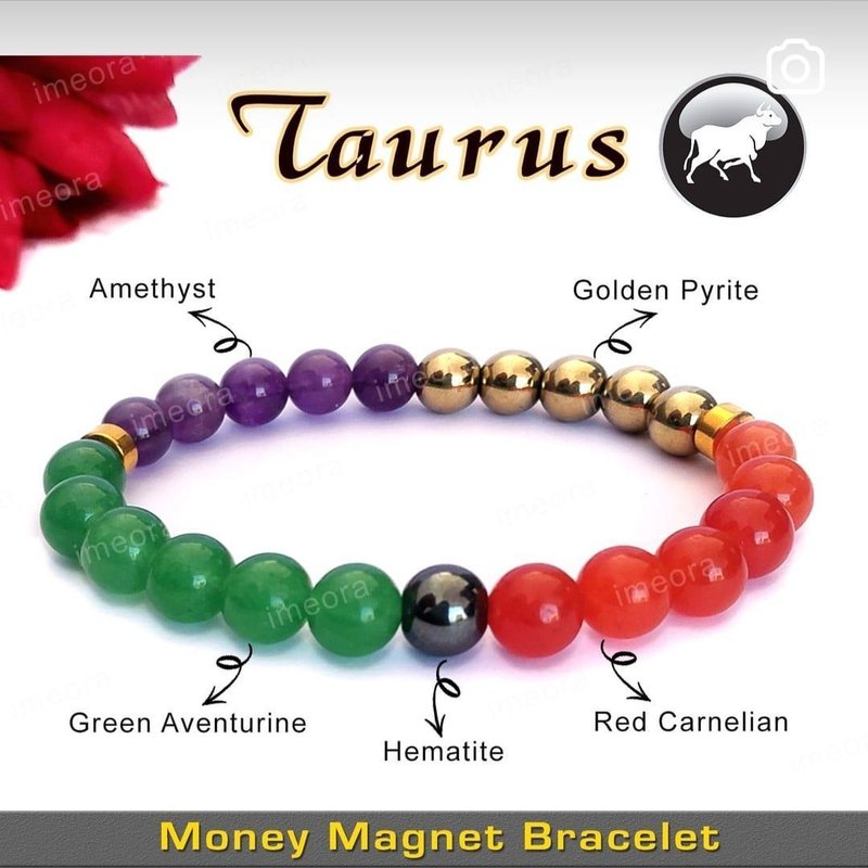 Taurus Money Magnet Bracelet — Naksh Crystal