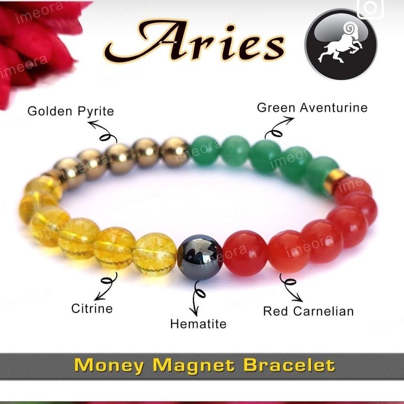 Aries Money Magnet Bracelet — Naksh Crystal