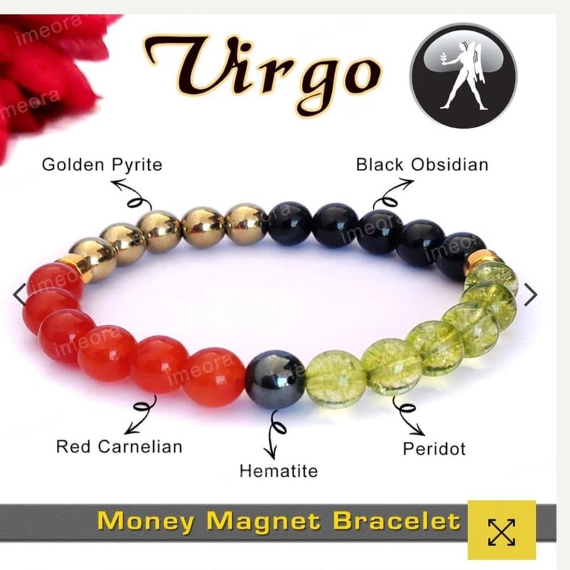 Virgo Money Magnet Bracelet — Naksh Crystal
