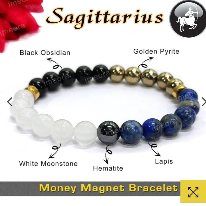 Sagittarius Money Magnet Bracelet — Naksh Crystal