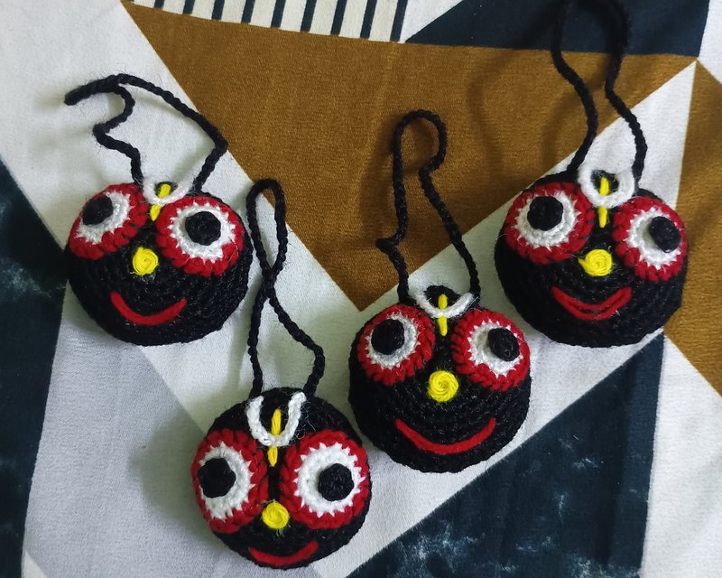 Handmade Crochet Owl Ornaments — Shree Ji Art Gallery Crochet Handmade