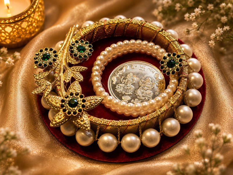 Decorative Pooja Thali — Tara Creations